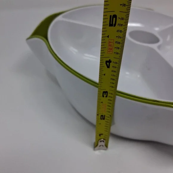 Joseph Joseph Dip and Snack Server/Chiller Green White 2 Piece Set - Picture 7 of 12